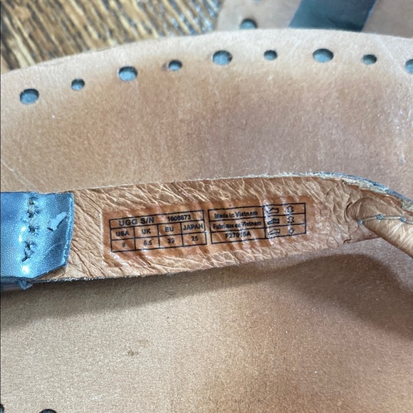 UGG Women’s Bria Metallic silver braided sandals, size 8, great condition - Picture 7 of 8